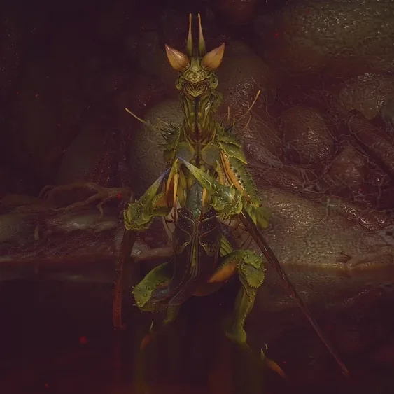 Emerald-Armed Mantis