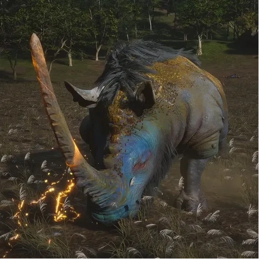 Gold Armored Rhino